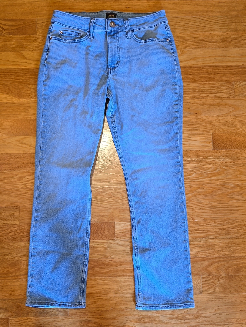 Lee Women's Sky Blue Straight Leg Jeans